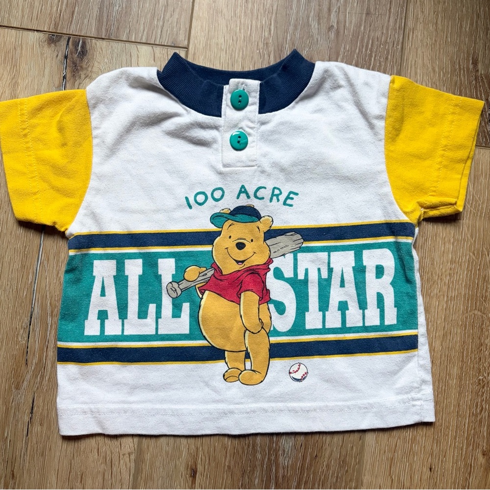 Vintage Winnie the Pooh Baseball Shirt - 12M